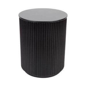 Nomad Round Side Table Black