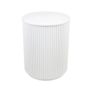 Nomad Round Side Table White