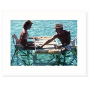 Slim Aaron - Poolside Backgammon Artwork