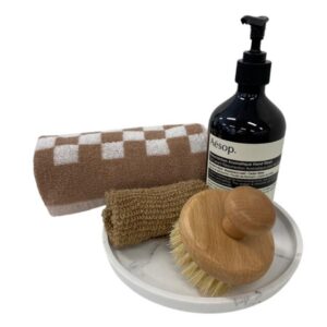 Aesop Check Almond Decor