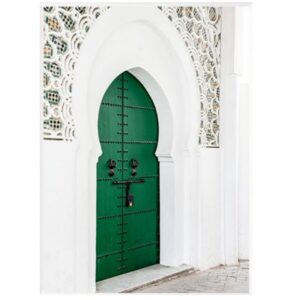 Moroccan Green Door Artwork