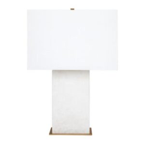 Dominique  Table Lamp - White w White Shade