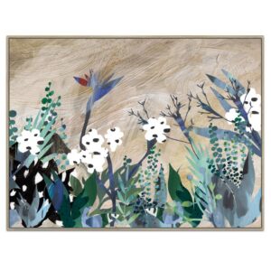 Painterly Black Gold Frame Artwork Light