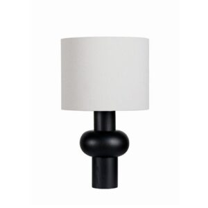 Orson Table Lamp Black with Beige Shade