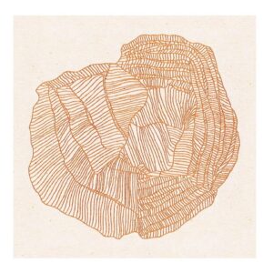 Formation Orange White Frame Artwork