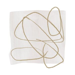 Touch Black Gold Frame Canvas Artwork