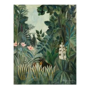 Equatorial Jungle Black Frame Artwork