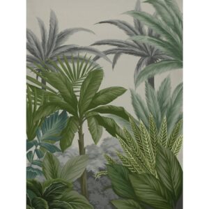 Las Palmas III Oak Box Frame Canvas Artwork