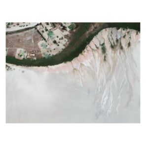 Ice Stream Black Box Frame Canvas Artwork