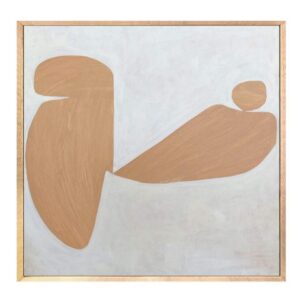 Hombre Canvas Artwork Oak Frame