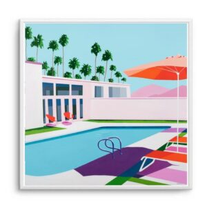 Wish You Were Here Artwork White Frame