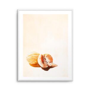 Still Life Citrus Artwork White Frame