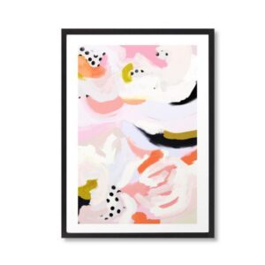 Dotty Art Print Artwork Black Frame