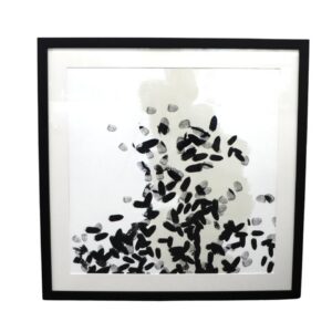 Black & White Lalune Artwork Black Frame