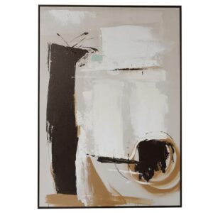 Deconstructed Oil on Canvas Artwork Black Frame