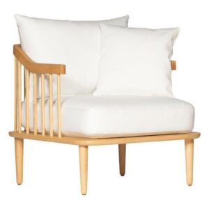 Barbados Arm Chair Natural/White