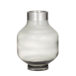 Denton Vase Grey/Silver