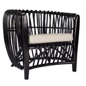 Cocoa Tub Accent Chair Mahogany & Dark Rattan