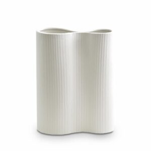 Ribbed Infinity Vase Snow