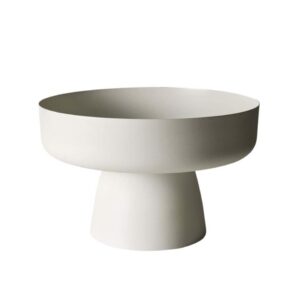 Mona Pedestal Vase Chalk