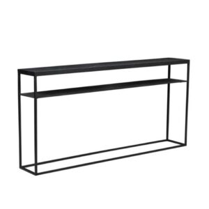Elle Slim Console - Black / Black Marble