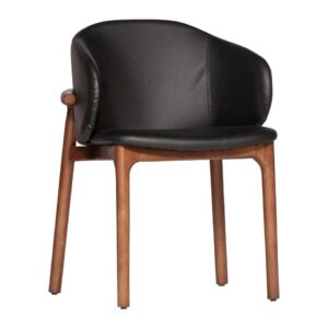 Nevada Dining Chair Black/Walnut