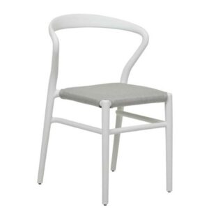 Joi Outdoor Dining Chair Sand/White