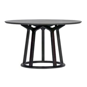 Cayman Round Dining Table Black