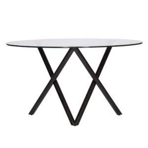 Cuba Dining Table Black/Glass