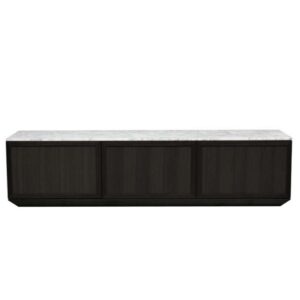 Maxwell Ent Unit - BkOak/MattWhite