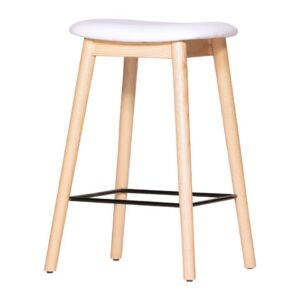 Aloha Low Barstool Natural/White