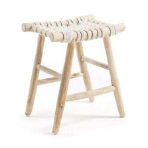 Galapogos Low Stool Natural/White