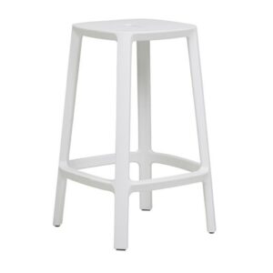 Cadrea Bench Barstool - White