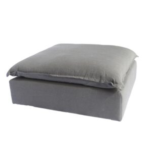 Havana Ottoman Tripoli Grey Linen