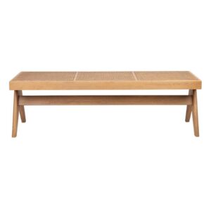 Cuban Rattan Bench Natural