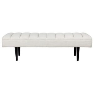 Central Park Panelled Bench Natural Linen