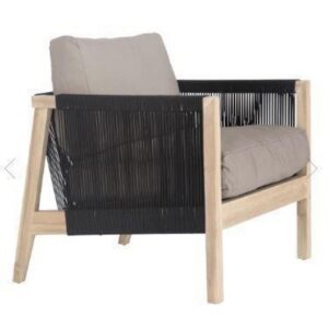 Mali Outdoor Armchair Black/Natural