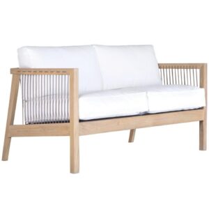 Brindi Outdoor Sofa 2 Seater Natural & White