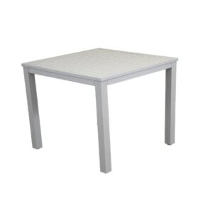 Stockton Outdoor Square Dining Table White