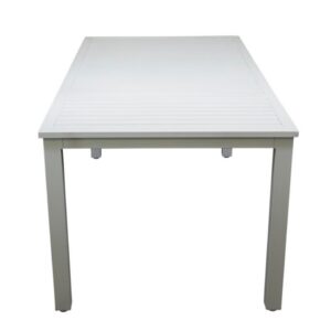Stockton Outdoor Large Rectangle Dining Table White