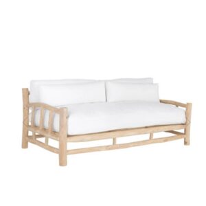 Serengeti Outdoor Sofa White & Natural