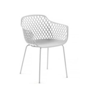 Quinn Outdoor Dining Chair White