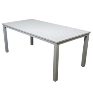 Stockton Outdoor Rectangle Dining Table White Xlarge