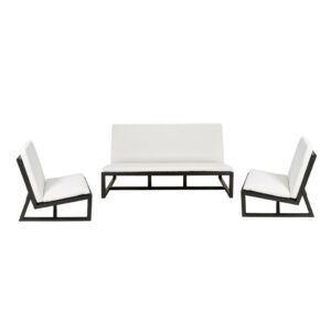 Bondi Outdoor Sofa Setting Black & White