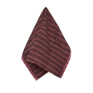 Morgan Stripe Reversable Hand Towel Pink
