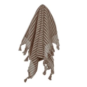 Ama Stripe Hand Towel Clay Ivory