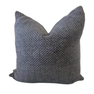 Cushion Navy with Natural accent pattern