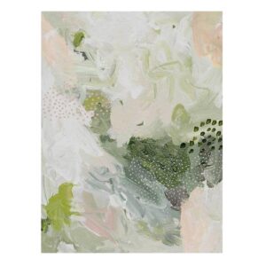Moss and Ivy III Oak Box Frame Canvas Artwork