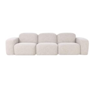 Muse 3 Seater Lounge Oyster White