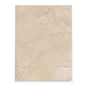 Sandstorm Clay Artwork Canvas Oak Frame